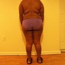 Before back view... look at all them roles on my back! they're coming from every angle!! It's looks like im under attack!