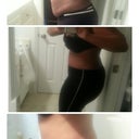 Before tt and 8 days p.o. Swollen but looks good! On my way to phineness