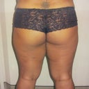 Look at how far apart my legs are & my thighs were still rubbing together!!