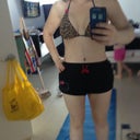 I threw on a pair of shorts to cover my bootie. Hehe.