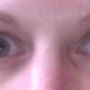 crazy different shaped eyes (looks more uneven when I dont open eyes this wide)