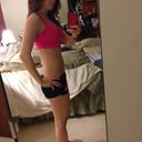 What I want to look like! Wearing two bras underneath this pink bralette