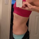 Before, side, already pretty "flat", and love my shape, just want the skin gone