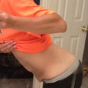 Before, bending over