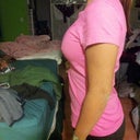 2 weeks post with shirt - I feel as though they fit my body perfectly!  No one can tell that they are fake because they look so natural!