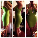My very first Herve Leger dress. So exciting. Size small, which is anoutb2 inches too loose in the waist. I'll have it taken in. 30th b day here I come woot woot!