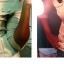 Here is a shirt before and after