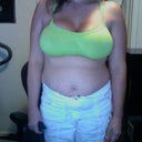 this is a non padded not very supportive sports bra more like an under bra for tank tops- just wanted u to see how they look with out a bra