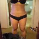 One month and two days later, this is me - front view.