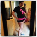 me in my workout gear, my middle is so small now :)