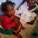 The lil girl....  suppose to going to the potty see the mess!!!! lol priceless!!!!