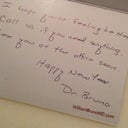 I cropped out my name but Dr B sent a nice note!! :) so nice