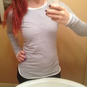 After Surgery- Day 1. Kind of weird looking in the mirror and having almost no boobs! But I really like it and am happy with my new look. Feel more like myself!