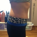 7 months PO. Right side view in yoga pant.