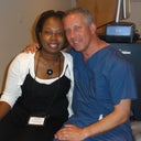 Dr. Lessner and I about 5 SECONDS after my surgery...
