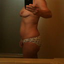 Pulling in my tummy a bit - also bloated from pms :(