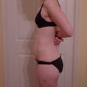 Side view of the pooch.  No amount of situps will cure it.  Belive me, I've tried.