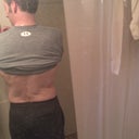 treated side is on the right of the screen (tried to take pic with the phone over my opposite shoulder). sorry, it's hard to take self pics in the bathroom LOL