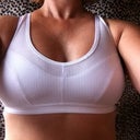 19 DAYS POST OP - FRONT VIEW IN SPORTS BRA