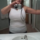 Breast lift with implants at the same time as arm lift. This is all I have the nerve to expose. I did not take a before photo. My arms were very heavy and I am in my 50's.