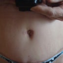 Happy with my belly button, nice work.
Still using a glass bead at night.