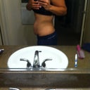 Left side- I have a scar tissue from c-section