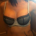 My first "pretty" bra. I'm still wearing a 32D at 5 weeks postop. How fun!!!