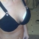 Side-view with surgical bra, Day 2, at home