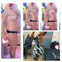 Before on left. After lipo app top pic. Top left with just lipo (I would have a butt with sculpted lower back and S curve). Top right pic with lipo and a bit more projection. Bottom right pic is my ideal butt projection and waist size.