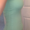 Day 11: Old green tank top that is now filling in nicely on top with no need of a padded bra...booyah!
