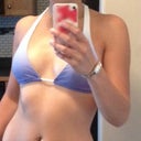 Bikini top, pre op.