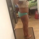Day before surgery - lost even more booty while working out. Notice belly overlap