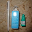 1 day after surgery I am able to read the ingredients on the blue box and 2 days after surgery I am able to read the ingredients on the green bottle.