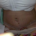 day 1 - sitting down on the bed NO FAT HANGING!!!