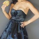 I can finally wear a strapless dress, no padded/push up bra needed! (...ignore the cookie hahaha :) )