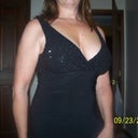 4 months PO. My favorite cocktail dress. I like it more now that I have boobs.
