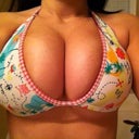 This bikini top was a gift and has never fit.