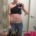 just about 3 weeks PO, in the morning before a busy day.
