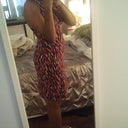 This is the dress that made me cry, lol. There's only just a little hump in that pic, but it's just the cut of the dress. Plus still some swellin in this pic. It was taken June 29.