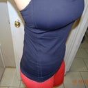 Post op week 4 Gym clothes no more hiking up the pants to cover the spillage.