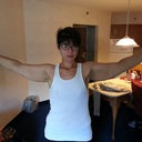 The day before surgery! Look how unhappy with those floppy arms.