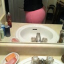post -op in mirror with drains out!