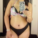Post - Op - 1 month. Trying on Baithing suits at Victoria Secret. Looking/feeling pretty good today!