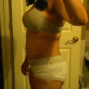 Post - Op 3 months - side - still feel pretty swollen - sorry about the dirty mirror - LOL