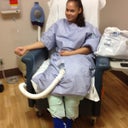 The day of the surgery.. This picture is funny...