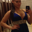 Mid november. Gown without a bra.