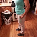 i really love wearing sweat pants now. Im short so i put rubber bands around my ankle cause i will be walking on the bottoms lol