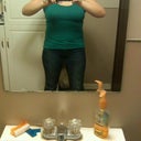 wide and flabby tummy! (excuse my work restroom =S)