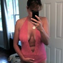 BEFORE my hubby bought me this from VS and i really hated that it showed my scar/roll right in the middle of my abdomen.  bet i look good in it now!