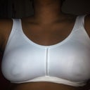 Post op surgical sports bra type two...had to wash the front closure bra! A huge difference right? Also, the swelling is no where near under control, and I cannot remember the last time I could see the band of a sports bra on me!!!